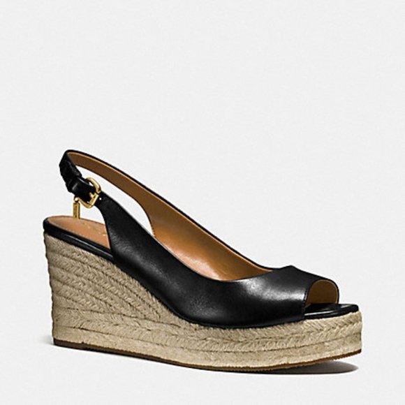 Coach Shoes - Coach Hadley Espadrille Wedge Sandals